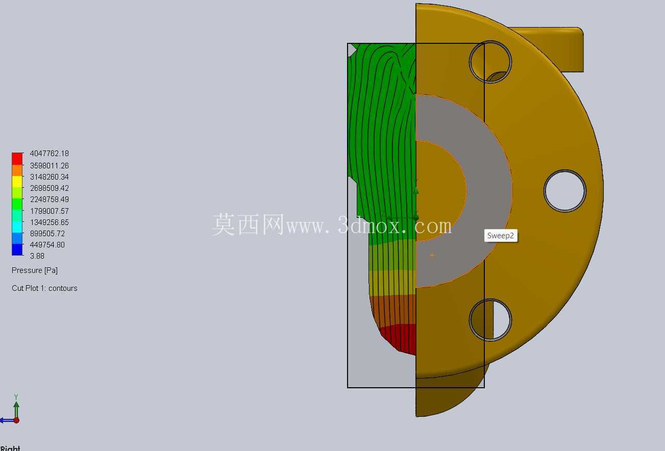 截止阀阀体空气动力学