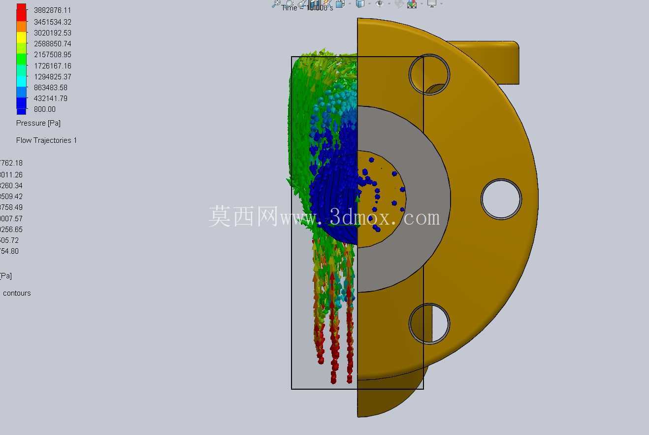 截止阀阀体空气动力学