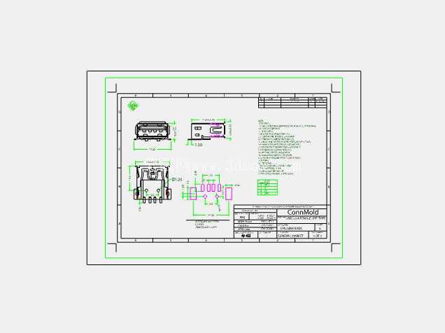 USB 2.0 A��ȫSMT��βʽ