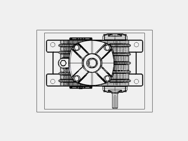WPX Worm Gear Speed Reducer Gearbox 3D Model | AutoCAD 设计