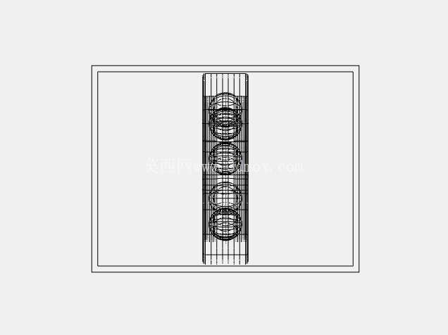 滚珠轴承 CAD 模型