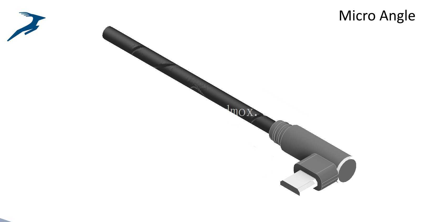 REMHA 微型 90° 直角 2m USB 数据线
