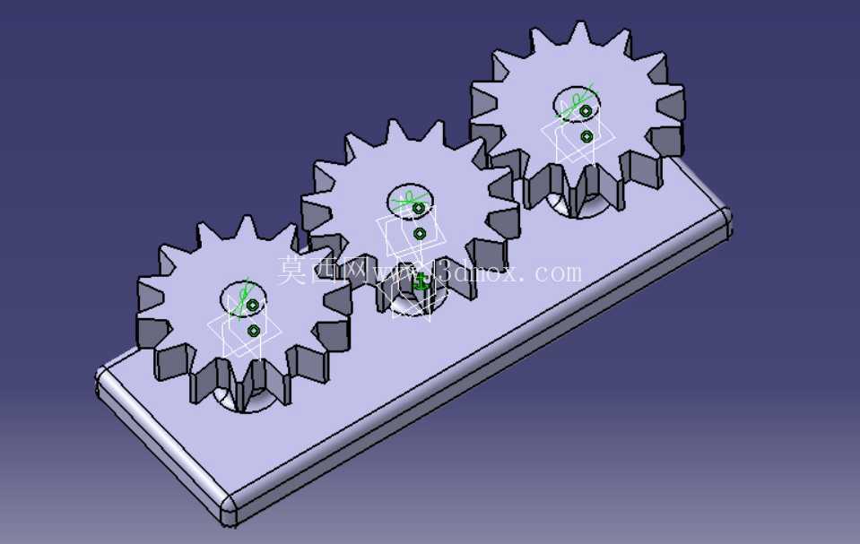 ³ÝÂÖ×°Åä - ´øÔ˶¯Ñ§ÉèÖõÄÕý³ÝÂÖϵװÅ䣨3D CAD Ä£ÐÍ£©