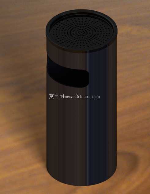 现代圆柱形烟蒂箱 | 工业钣金设计