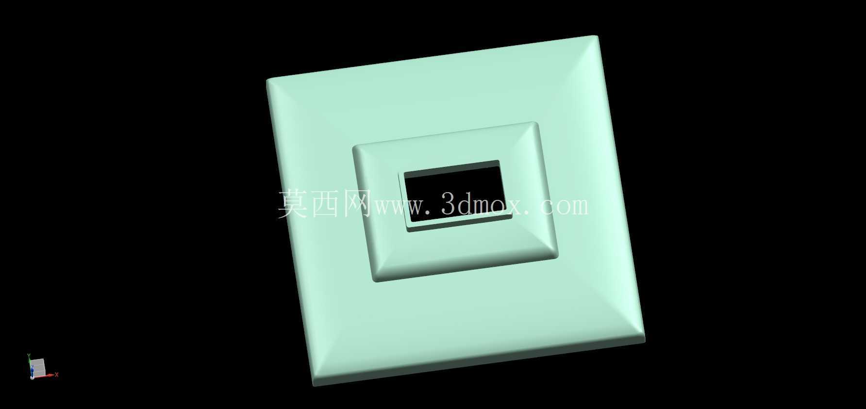 灯架 - 方形边框/外壳模型