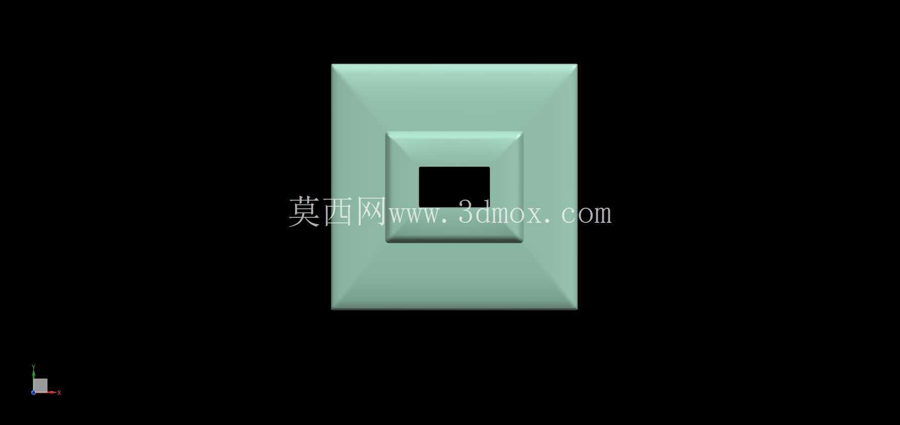 灯架 - 方形边框/外壳模型