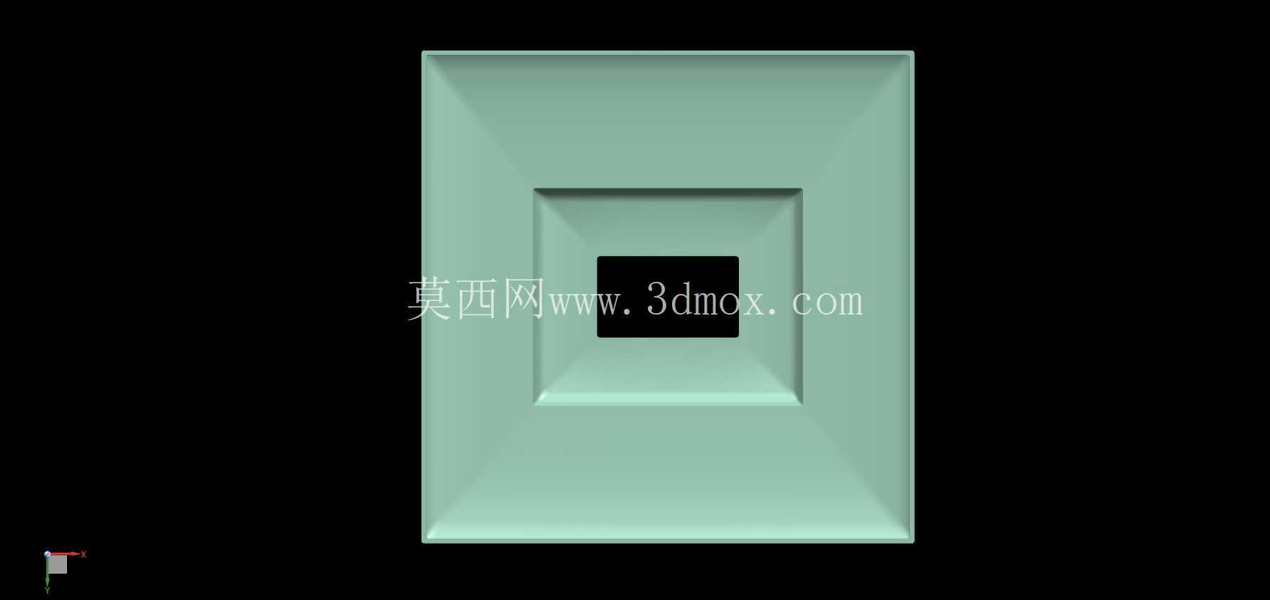 灯架 - 方形边框/外壳模型