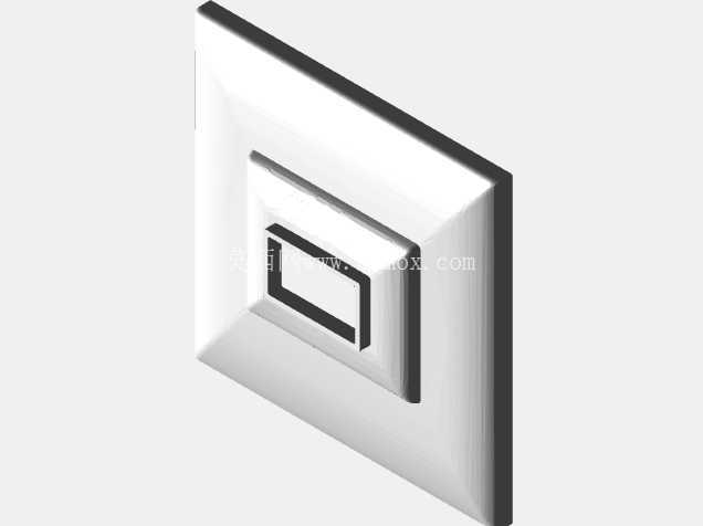 灯架 - 方形边框/外壳模型