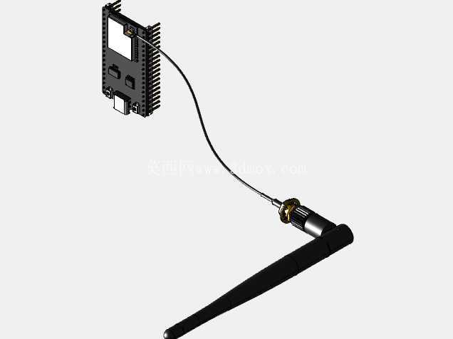 带外部天线和 3 种适配器板的 ESP32 DevKit 32U