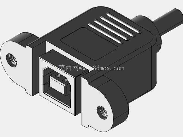 USB B 型母面板安装连接器
