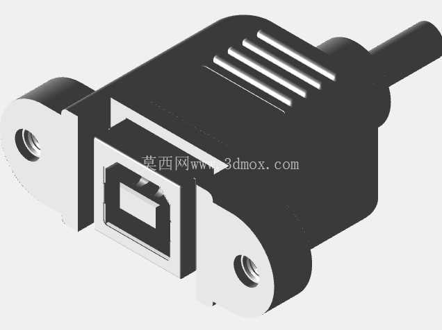 USB B 型母面板安装连接器