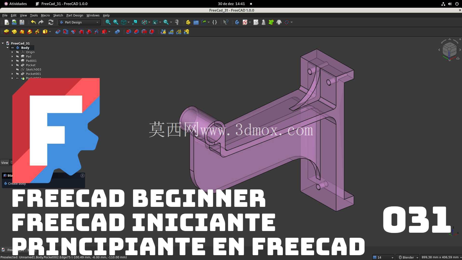 练习 FreeCAD 初学者 031