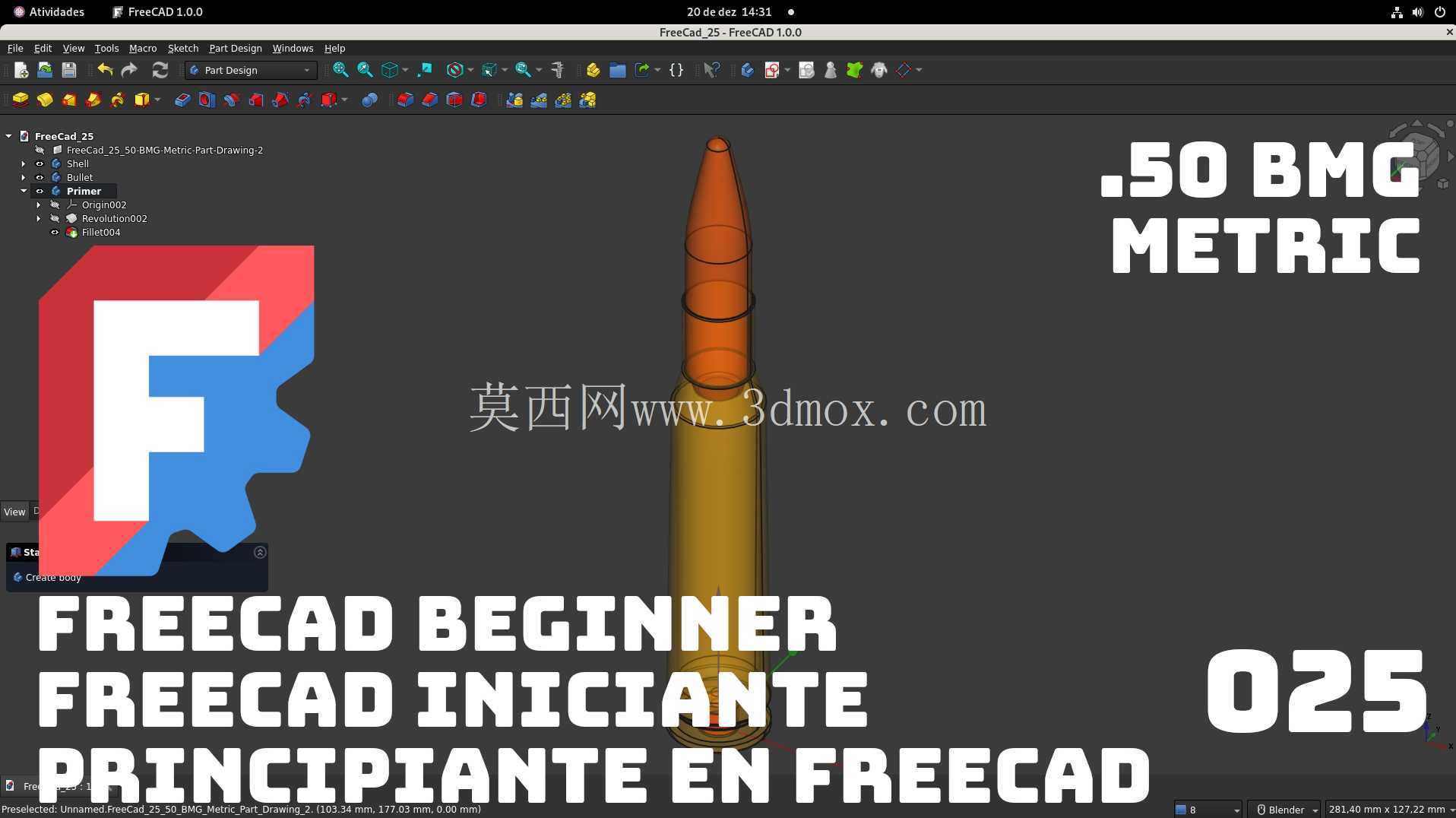 教程 FreeCAD 初学者 025