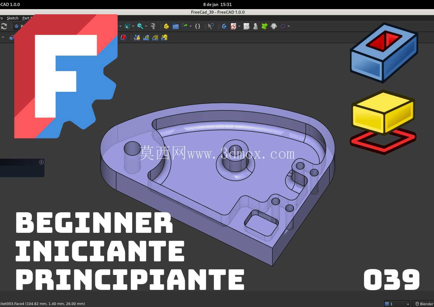 FreeCAD 初学者 - 039