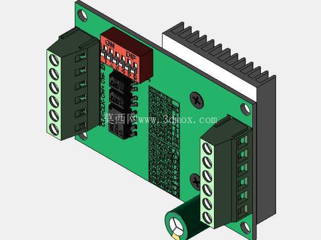 TB6560 Step_Motor_Driver-CAD_Model