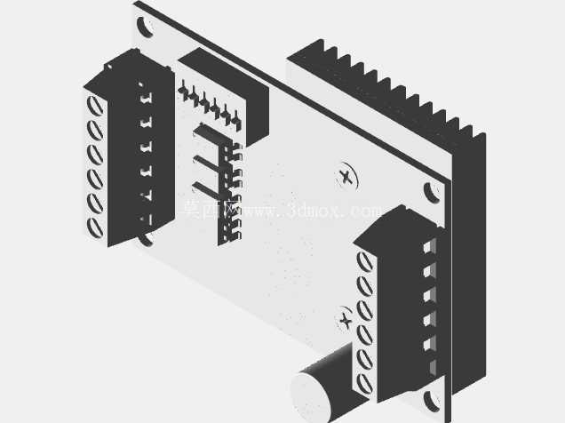 TB6560 Step_Motor_Driver-CAD_Model