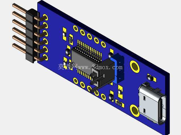 带有 USB-C 连接器的 Waveshare FT232RL