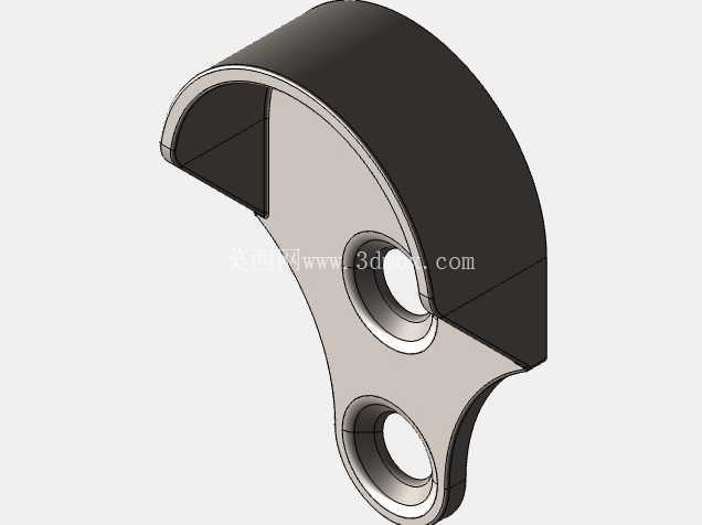 Suporte de Cabideiro Plástico com 3 Furos de Fixa??o // 带 3 个安装孔的塑料壁橱杆支撑