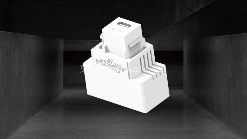 USBC 充电器连接器模型