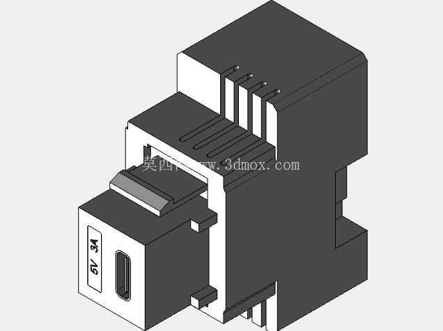 USBC 充电器连接器模型