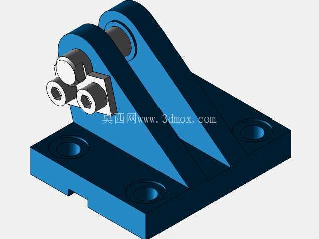 力士乐 - 博世叉型安装块(CLCB 型 - 尺寸 12) - 适用于气缸系列 CDT3 / CDW160,活塞直径 D=25 毫米