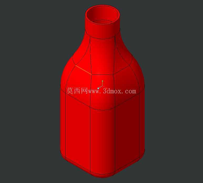 CREO Parametric 中的瓶子。