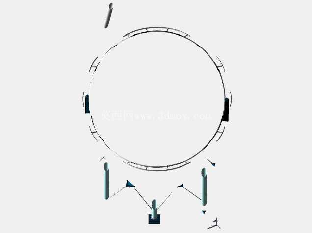 Tanque Esf��rico Industrial CAD ģ��