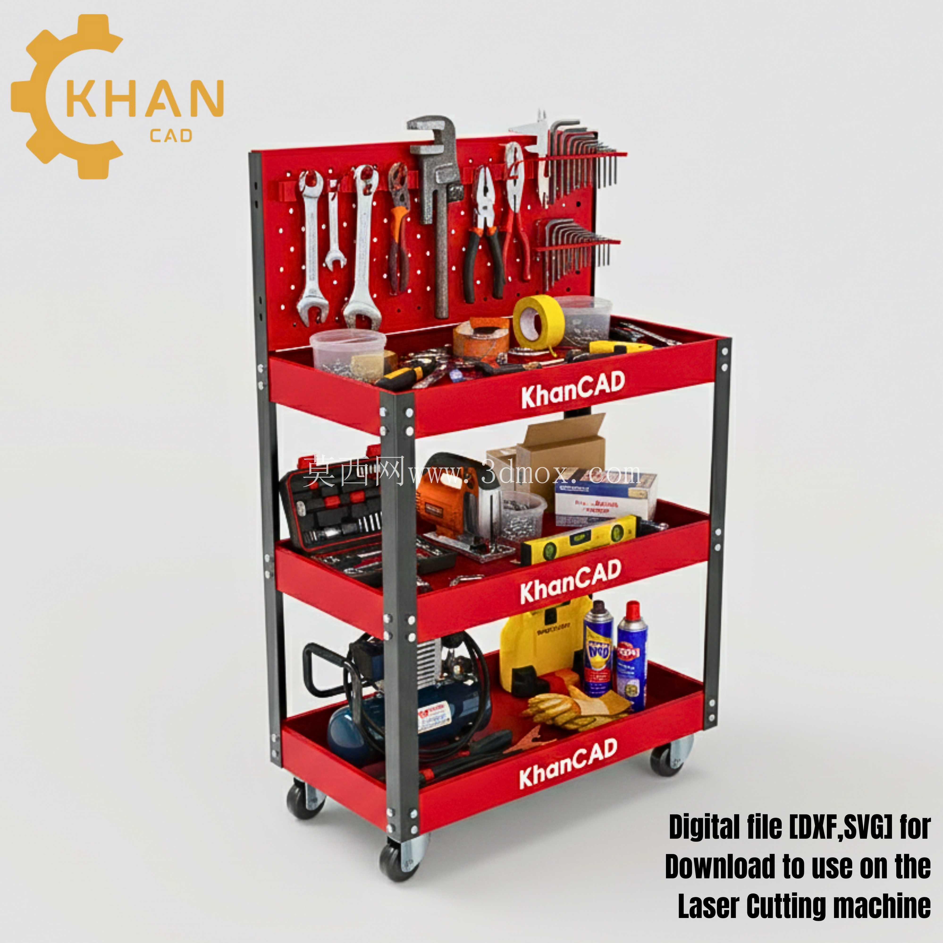 KhanCAD DIY 车间工具车激光切割文件