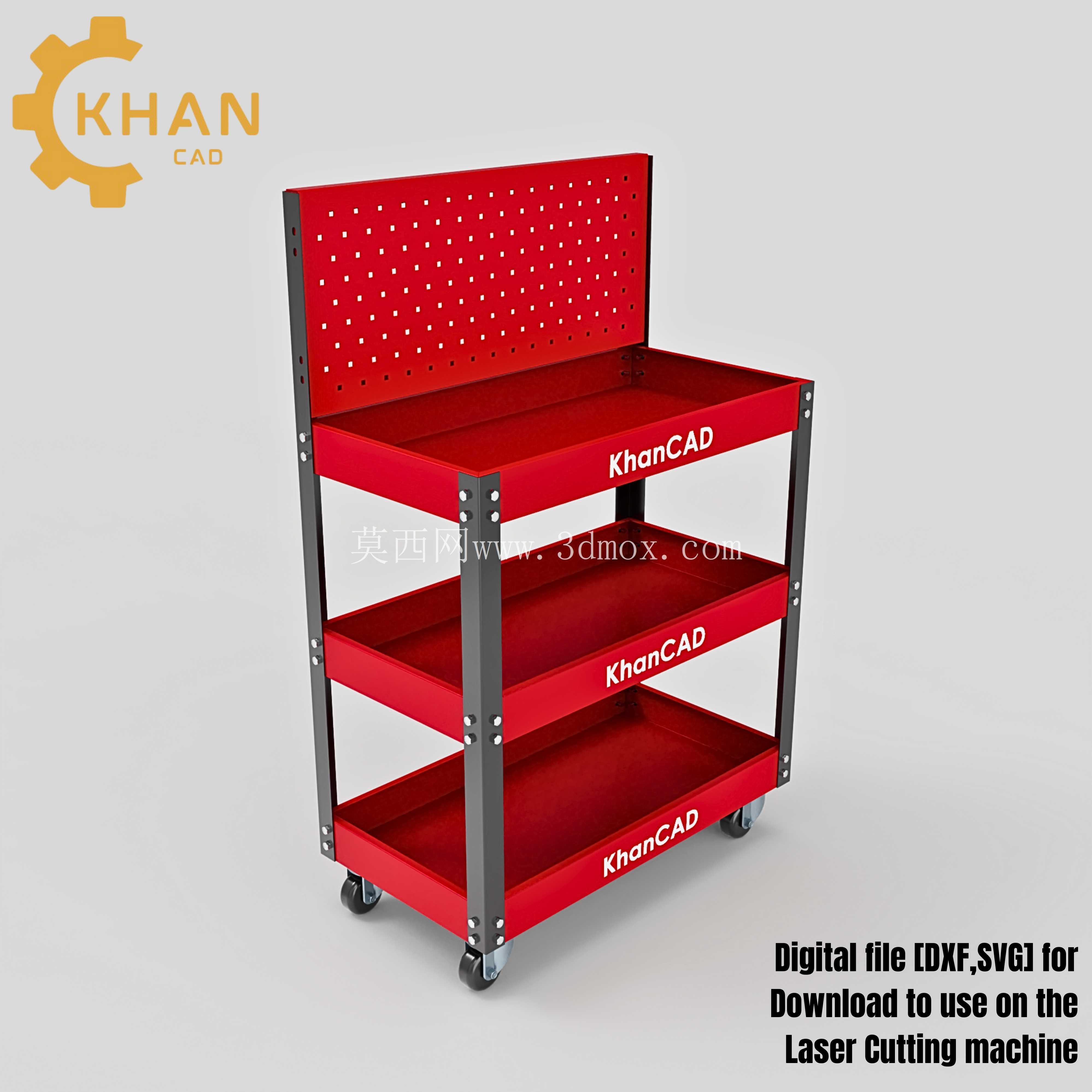 KhanCAD DIY 车间工具车激光切割文件