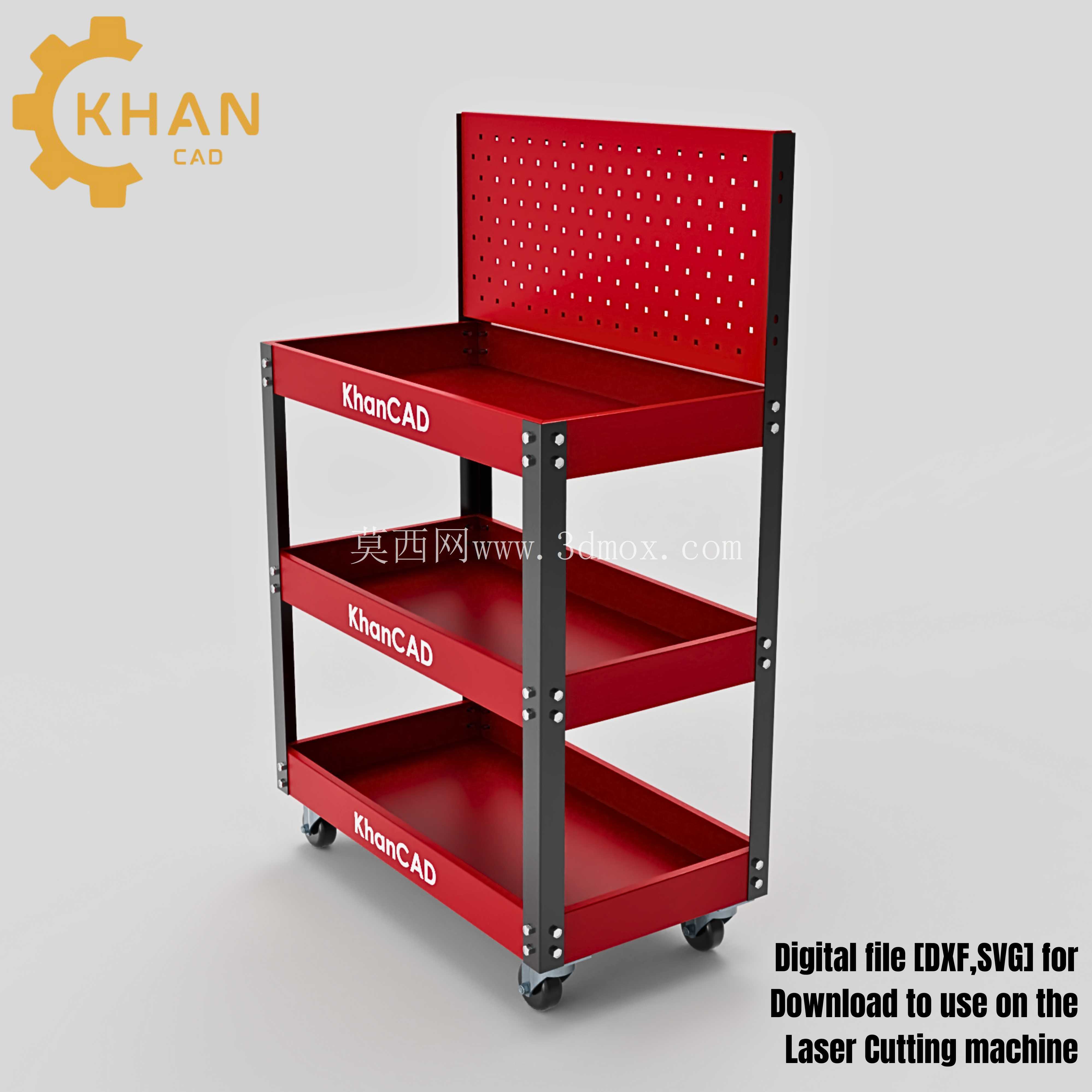 KhanCAD DIY 车间工具车激光切割文件