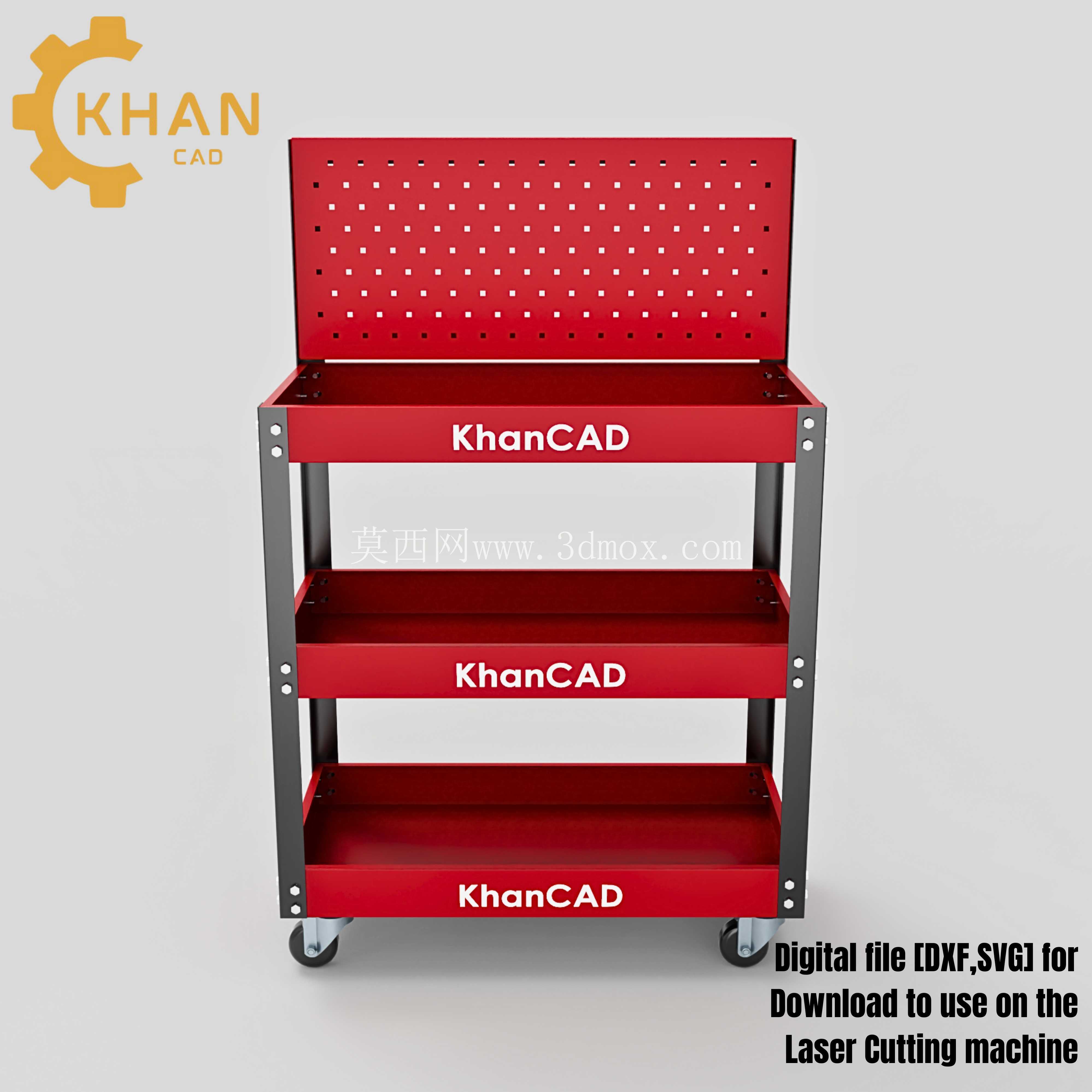 KhanCAD DIY 车间工具车激光切割文件