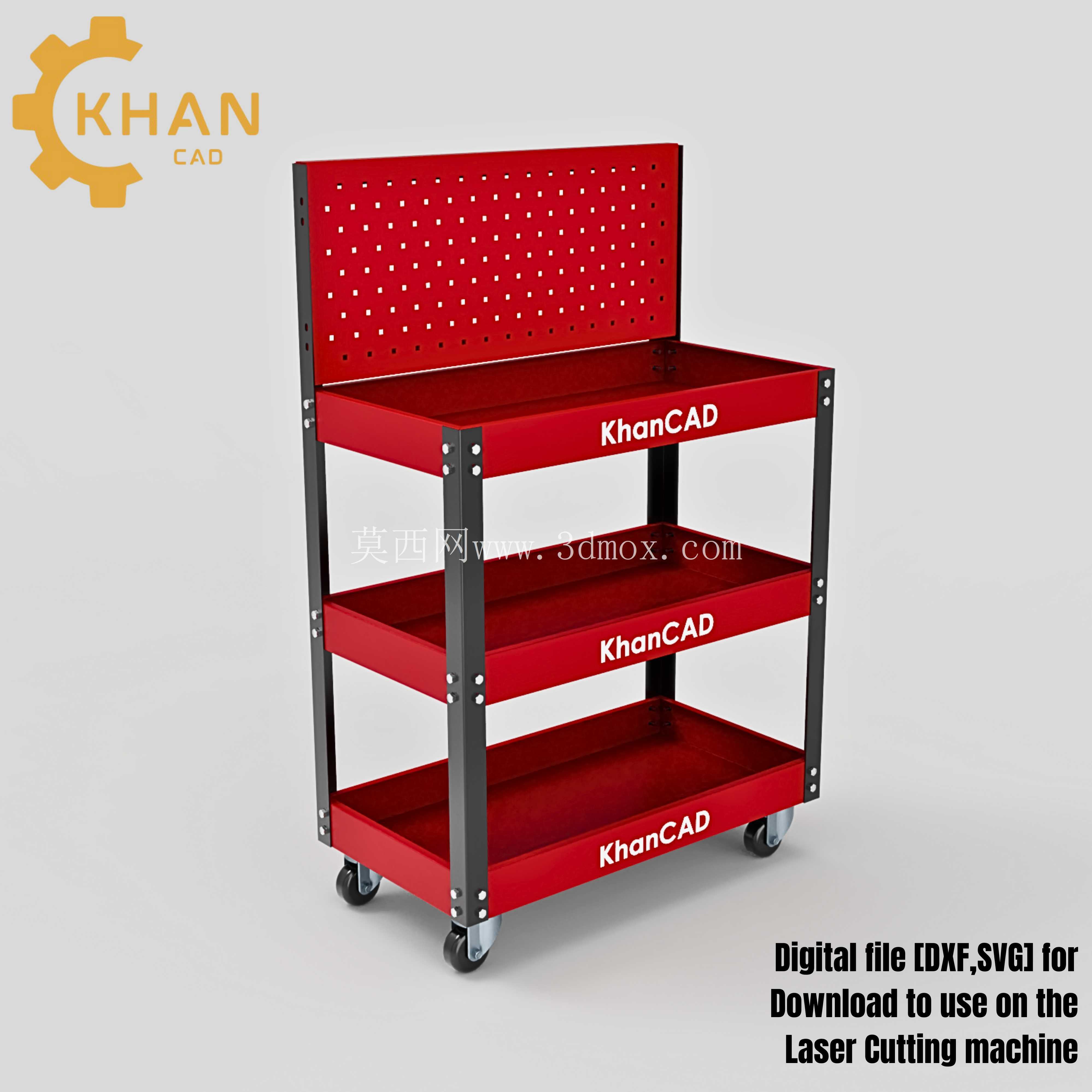 KhanCAD DIY 车间工具车激光切割文件