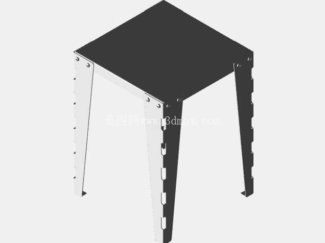 现代金属凳子——钣金结构的工业设计