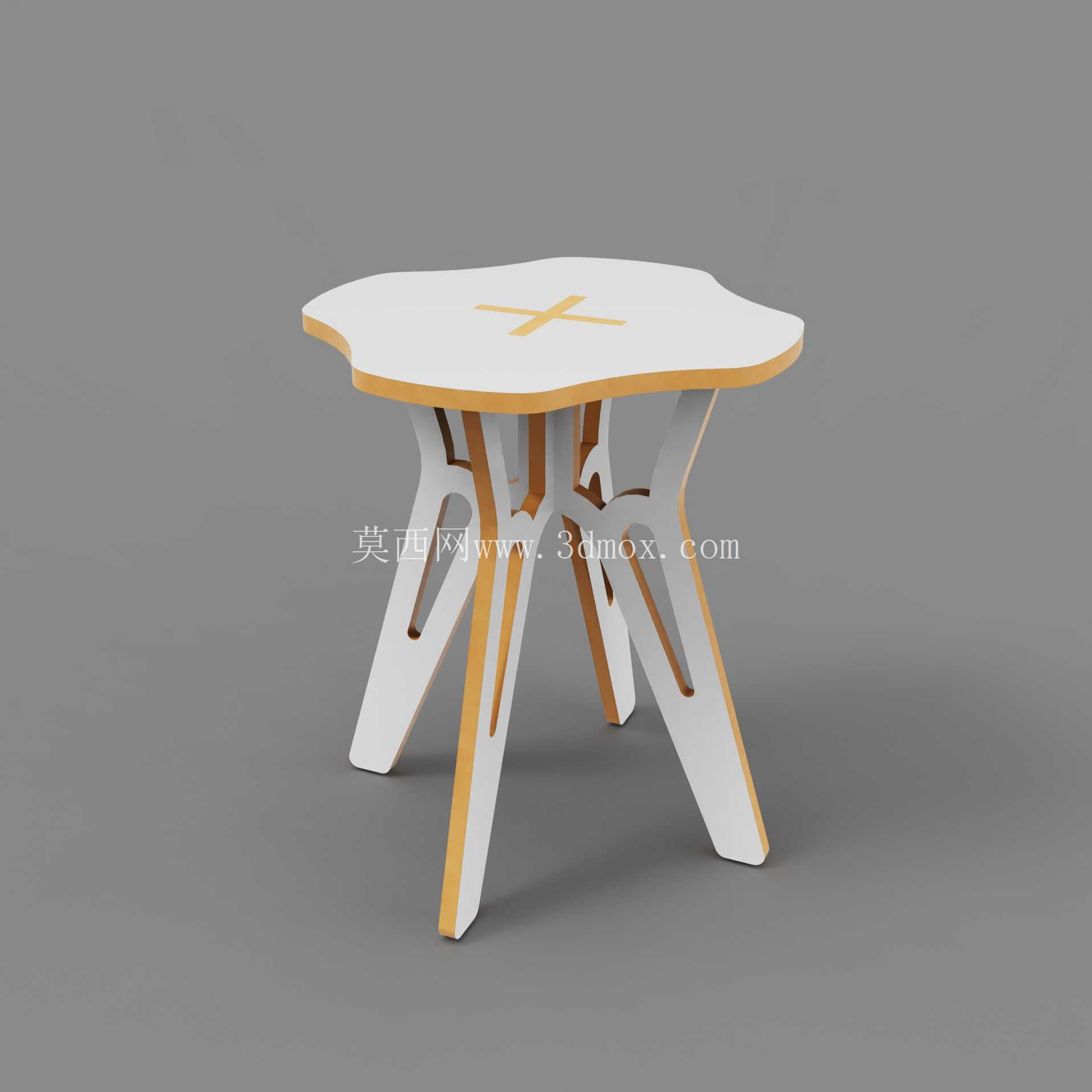 现代平板胶合板桌子 - CNC 就绪家具设计