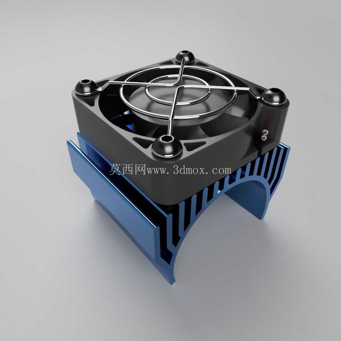 带 40mm 风扇安装座的电机散热器盖(适用于 36mm RC 电机)