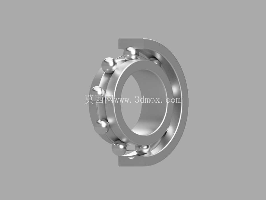 6205 深沟球轴承 - 尺寸精确的 CAD 模型