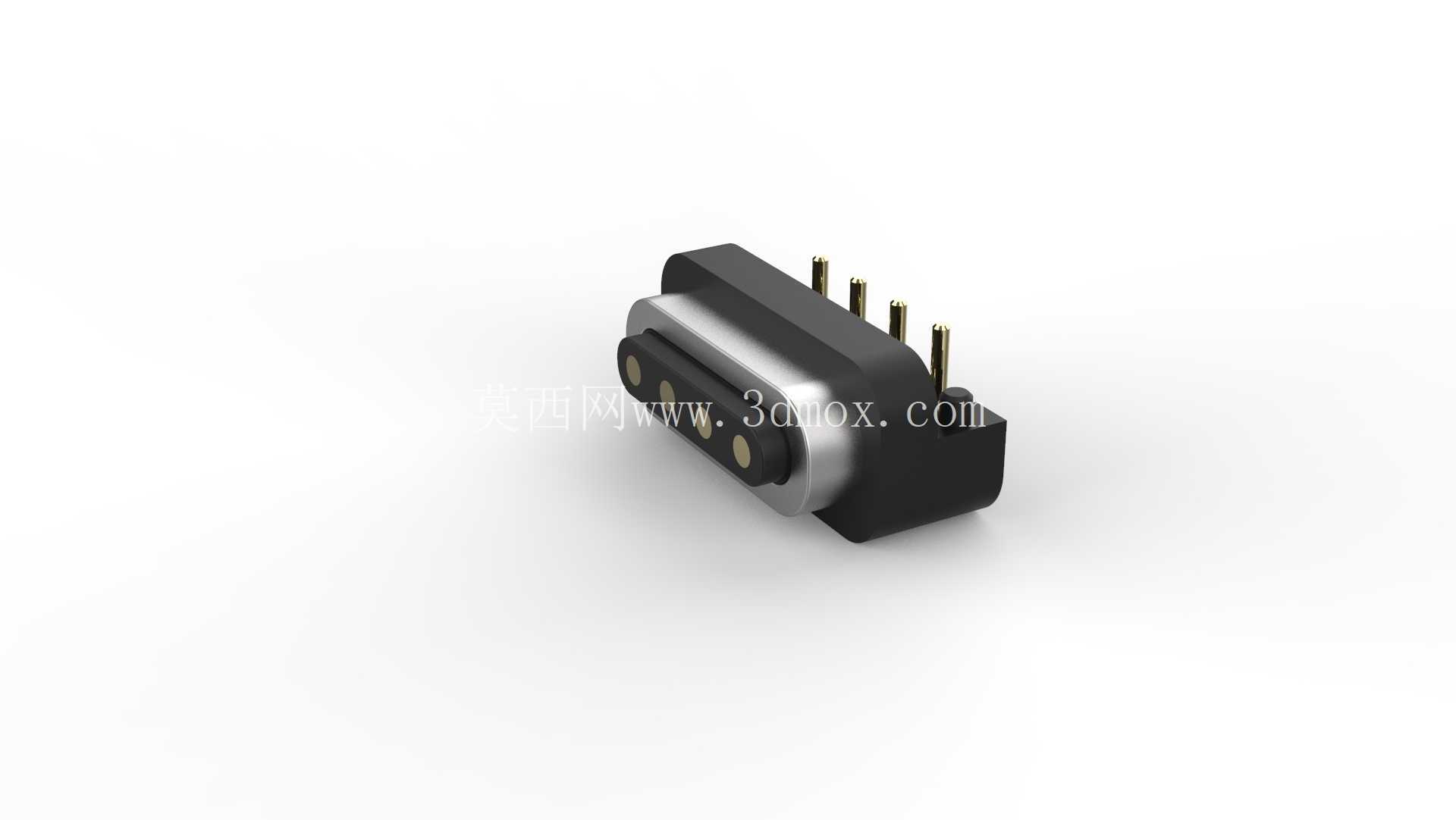 磁性弹簧针连接器组件 - 4 针充电\u??0026 数据底座(QH Industrial)