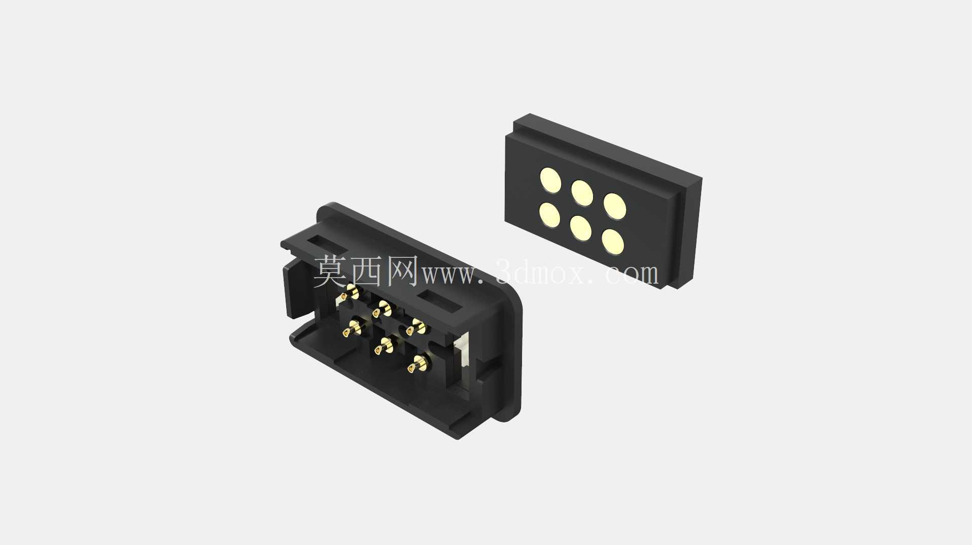 磁性弹簧针连接器组件 - 4 针充电\u??0026 数据底座(QH Industrial)