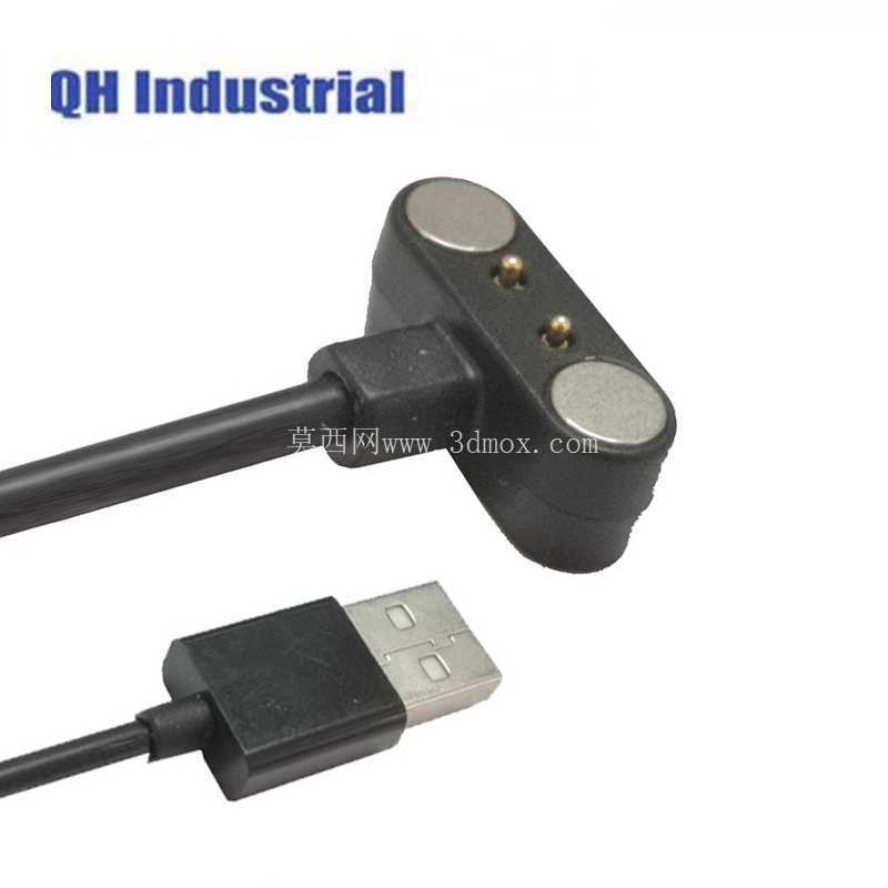 磁性弹簧针连接器组件 - 4 针充电\u??0026 数据底座(QH Industrial)