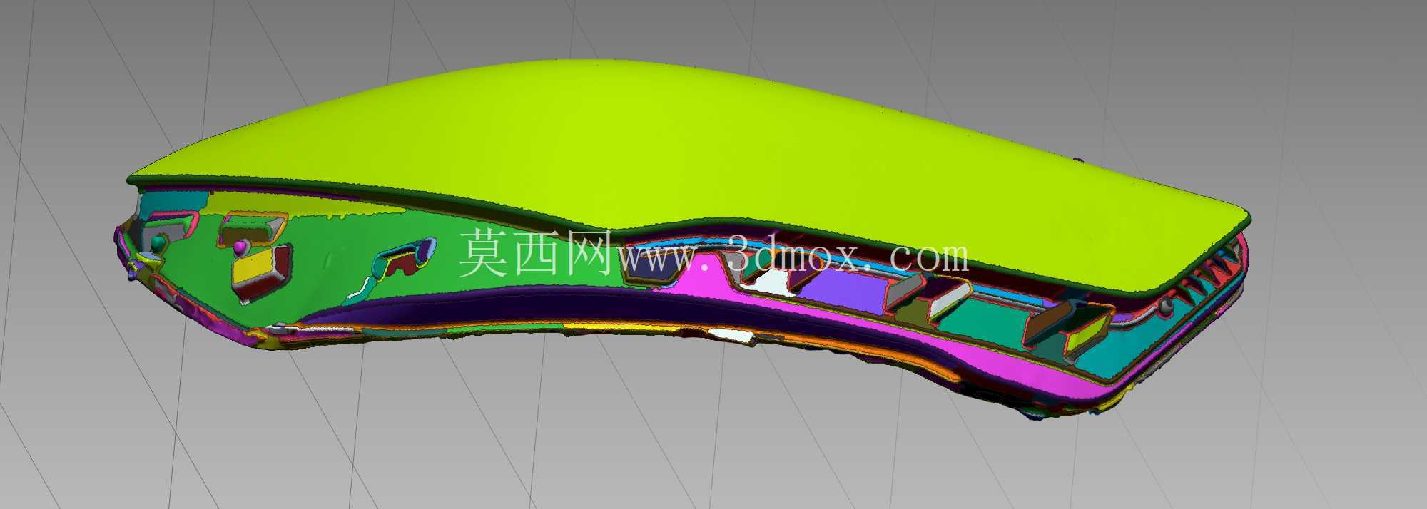 梅赛德斯-奔驰 CLA W118 多光束 LED 头灯外透镜 – 3D 扫描