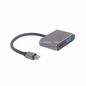 带音频输出的 HDMI 至 VGA 转换器 - 紧凑型适配器(QH Industrial)