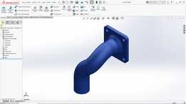 Solidworks?rnek?izim 28��K?vr?ml?Boru��