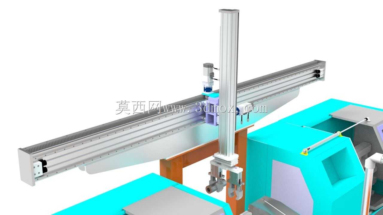 基于机械臂三维设计的自动数控车床系统