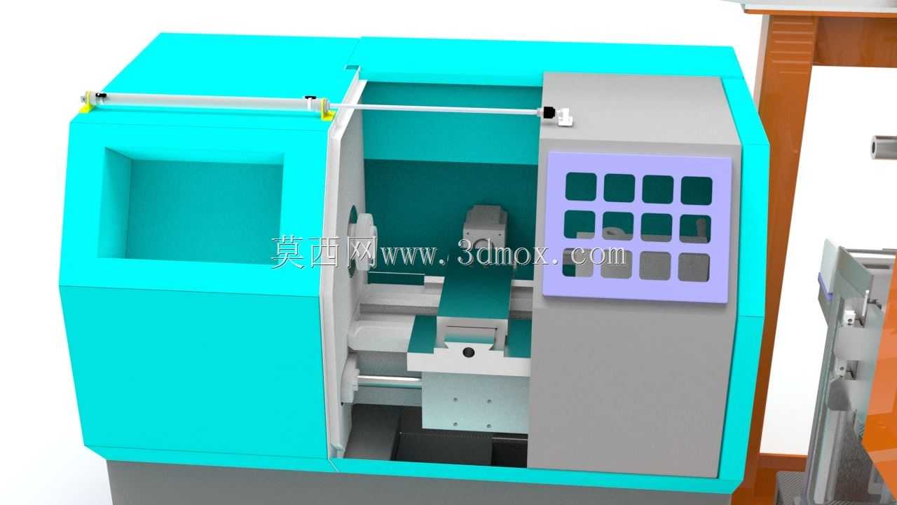 基于机械臂三维设计的自动数控车床系统