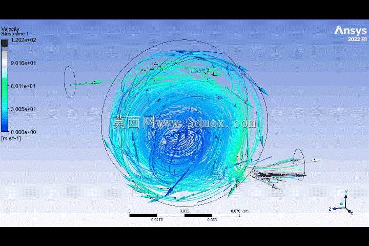 \“使用Ansys Fluent进行三维混合室表面分析”