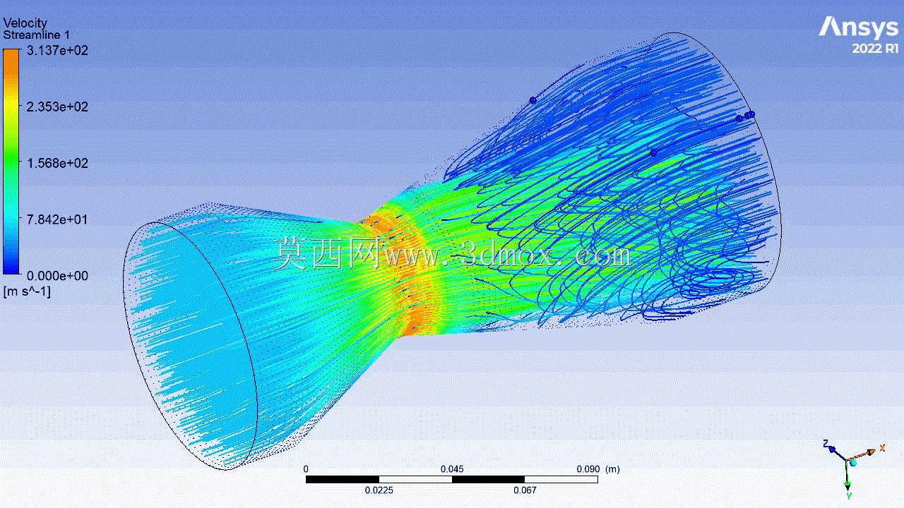 \“使用Ansys Fluent进行三维文丘里流量计分析”