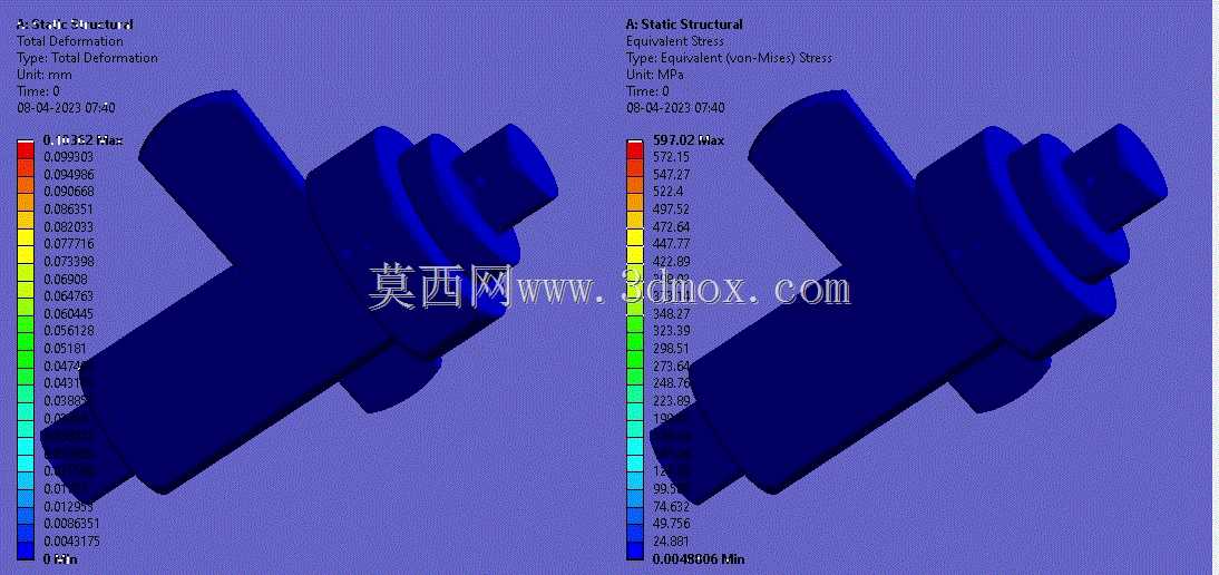 \“100000N载荷下承插式开口销接头的有限元分析”