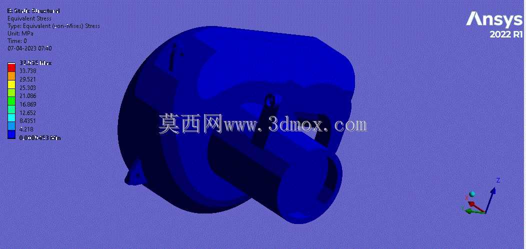 \“在ANSYS中分析高性能鼓风机组件”