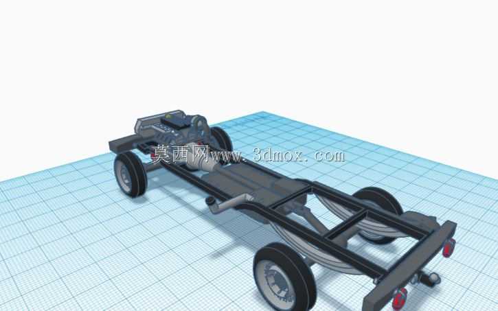 \“三菱Fuso FE 84G BC Canter客车底盘3D模型:为可靠舒适的客车进行精确设计”
