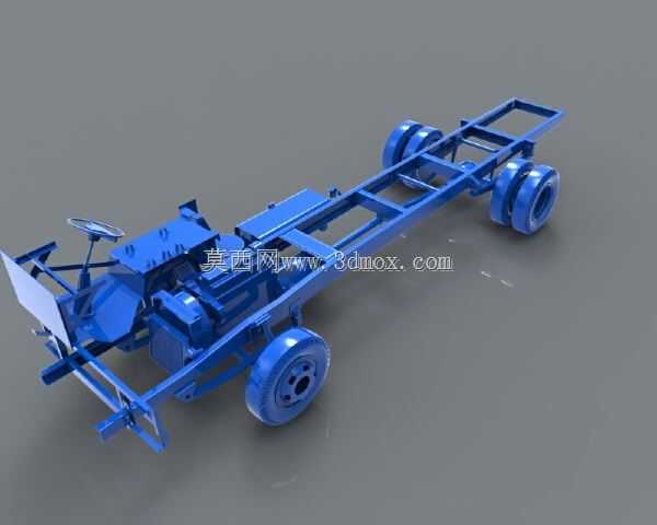 \“三菱Fuso FE 84G BC Canter客车底盘3D模型:为可靠舒适的客车进行精确设计”